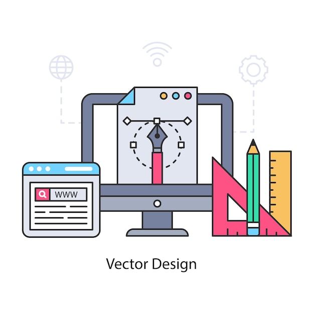 Vector design illustration in flat style