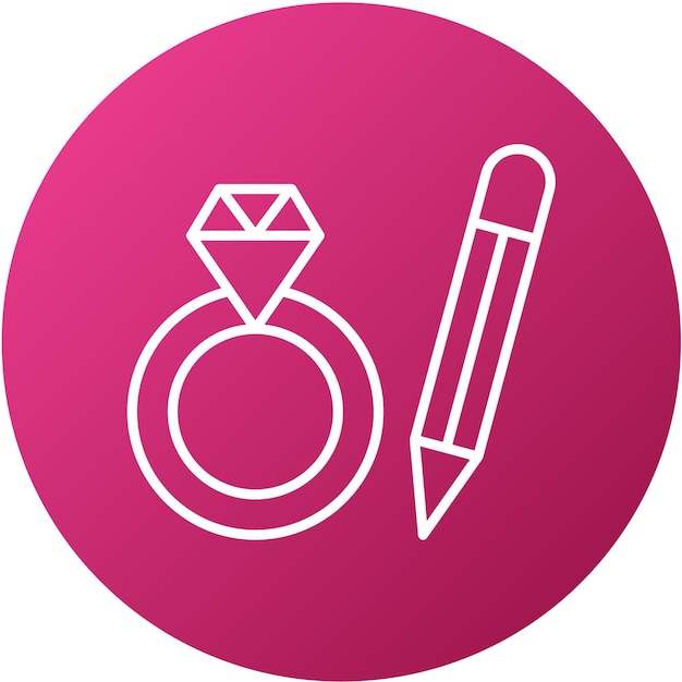 Vector Design Jewelry Design Icon Style