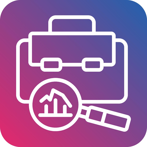 Vector Design Job Analysis Icon Style