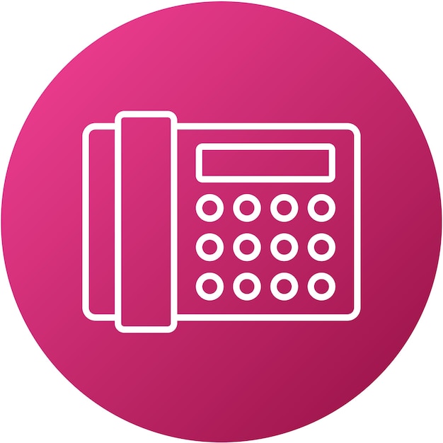 Vector Design Landline Icon Style