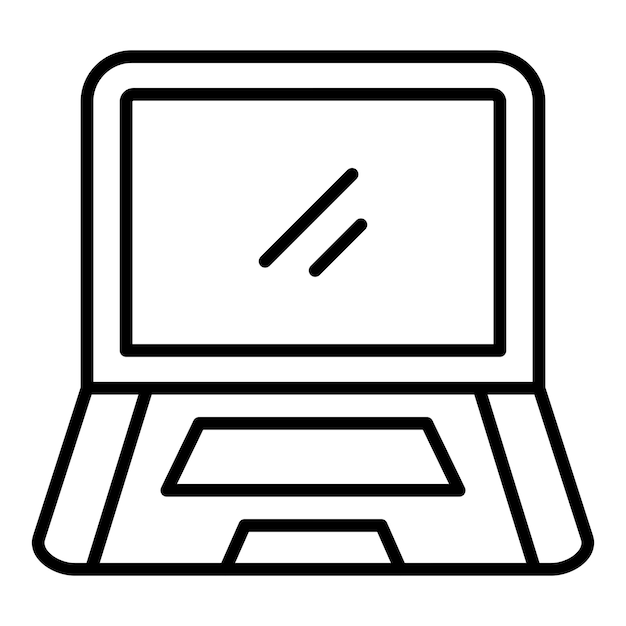 Vector Design Laptop Icon Style