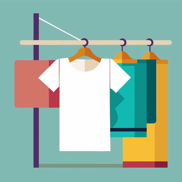 Vector Design of a Laundry Wash and Fold Hanger Clean and Practical Laundry Graphic