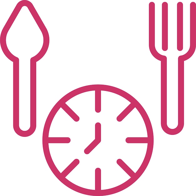 Vector vector design lunch break icon style