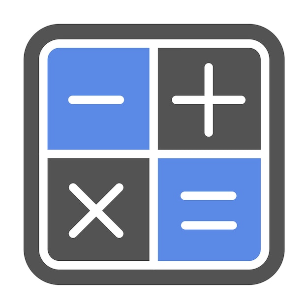 Vector Design Mathematics Icon Style