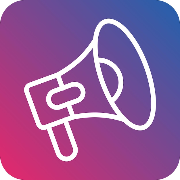 Vector Design Megaphone Icon Style