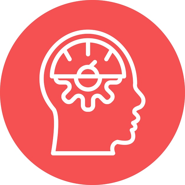 Vector Design Mental Control Icon Style