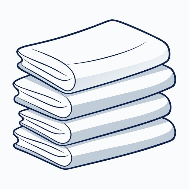 Vector vector design neatly stacked towels soft amp organized