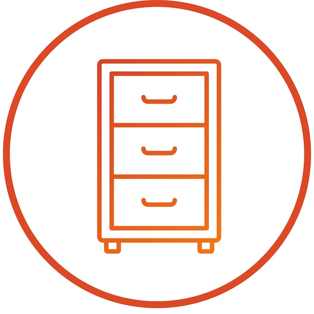 Vector Design Night Stand Icon Style