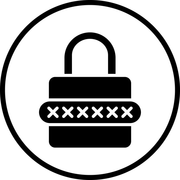 Vector vector design password icon style