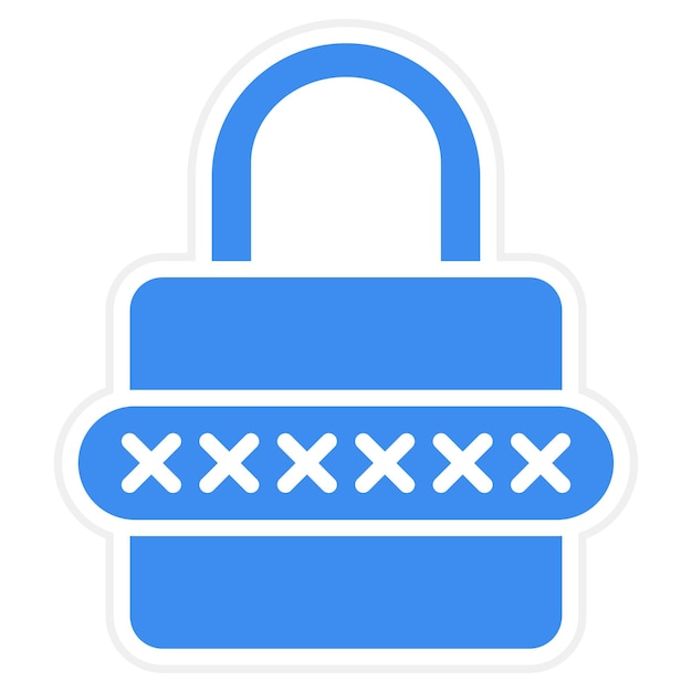 Vector Design Password Icon Style