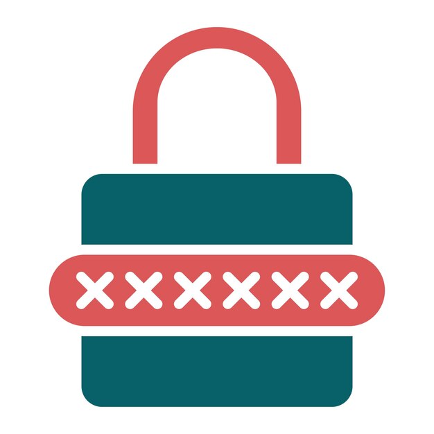 Vector vector design password icon style