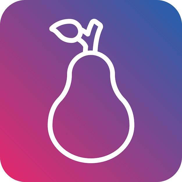 Vector Design Pear Icon Style