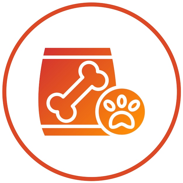 Vector vector design pet food icon style