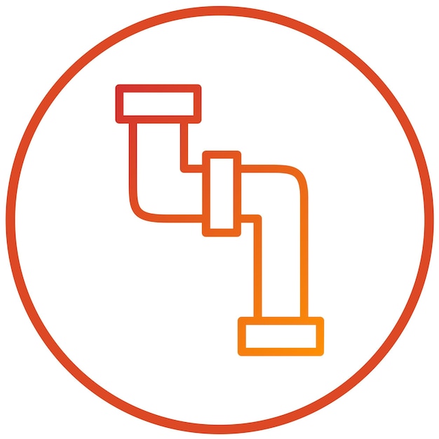 Vector vector design plumbing pipe icon style