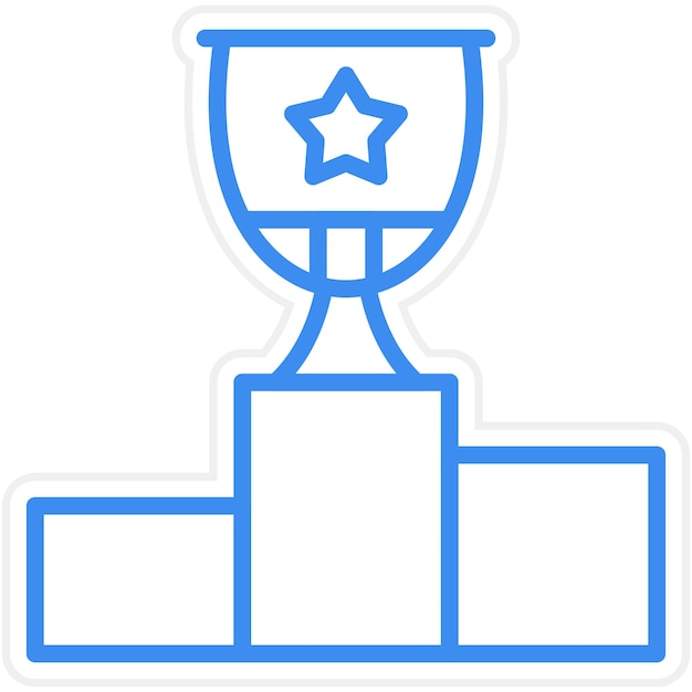 Vector Design Podium Icon Style