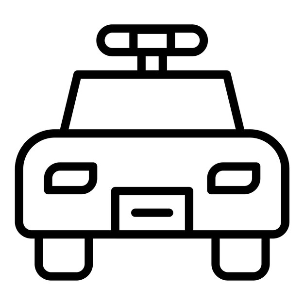 Vector vector design police car icon style