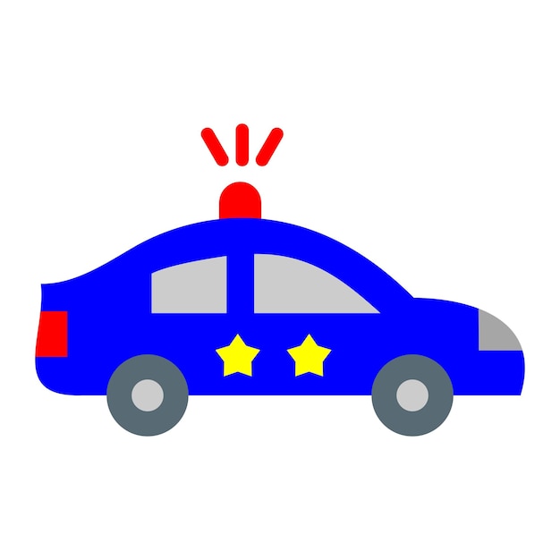 Vector vector design police car icon style