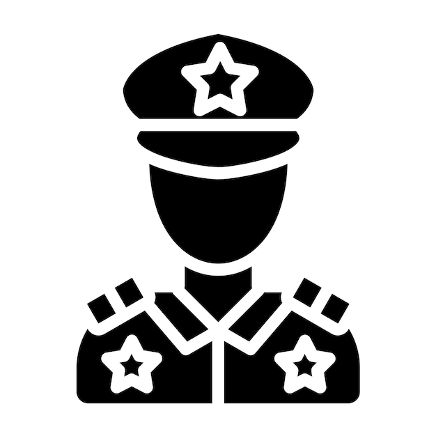 Vector Design Police Officer Icon Style