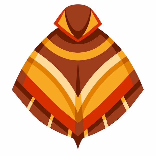 Vector vector design of poncho clothes stylish and versatile illustration for fashion and apparel