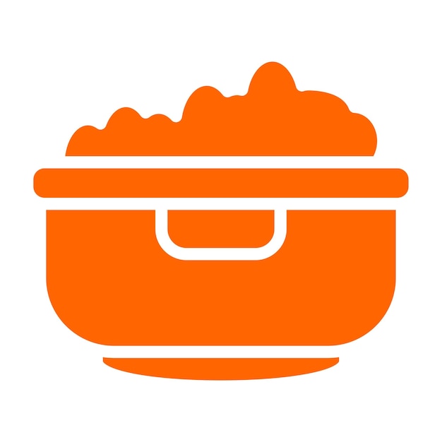 Vector vector design popcorn bowl icon style