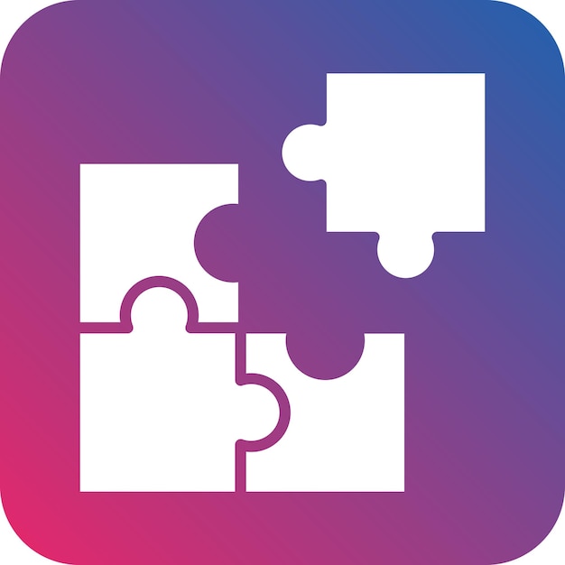 Vector Design Puzzle Icon Style