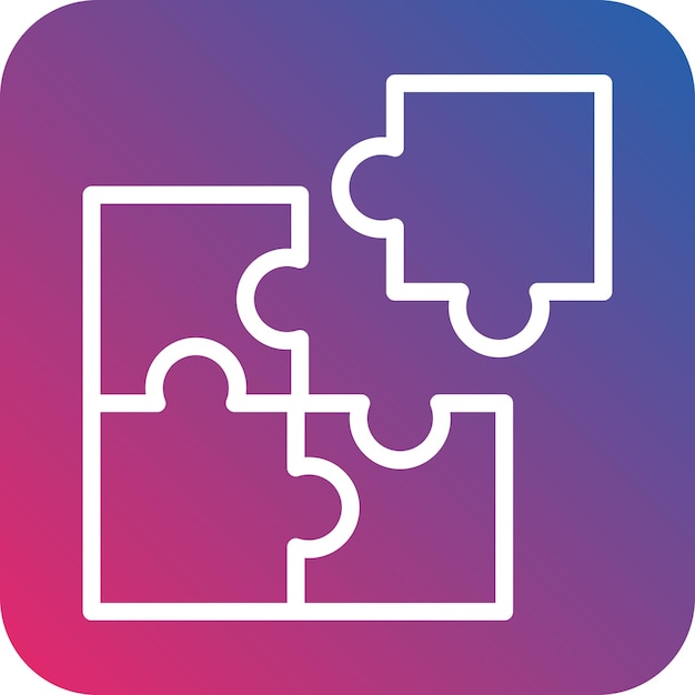 Vector Design Puzzle Icon Style