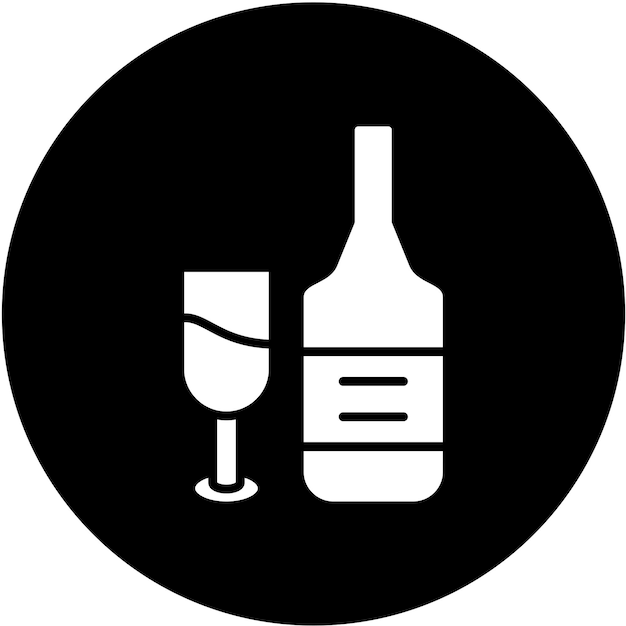 Vector Design Red Wine Icon Style