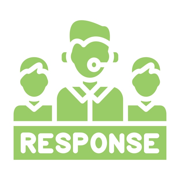 Vector vector design response team icon style