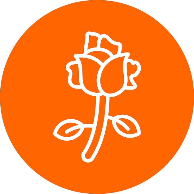 Vector Design Rose Icon Style