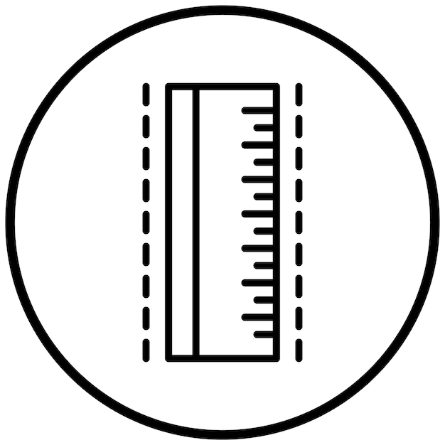 Vector Design Ruler Icon Style