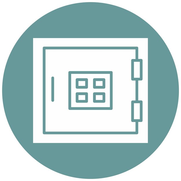 Vector vector design safe box icon style