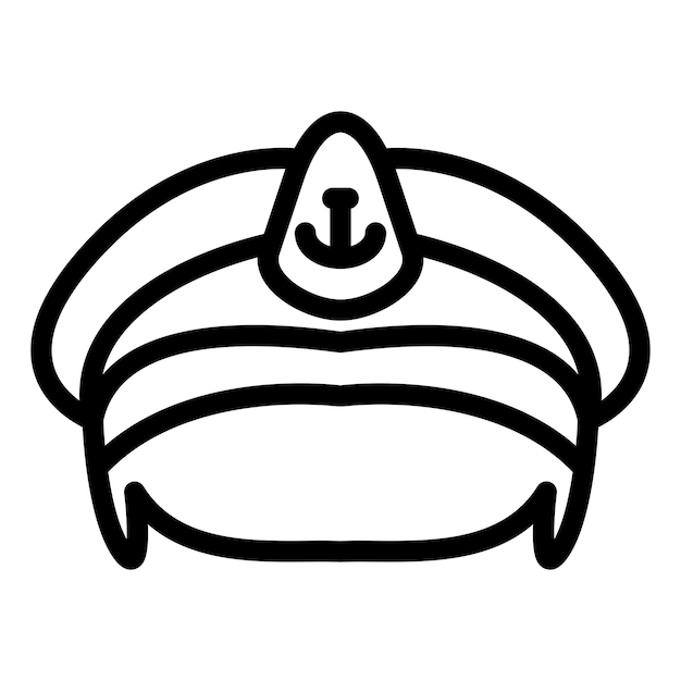 Vector Design Sailor Hat Icon Style