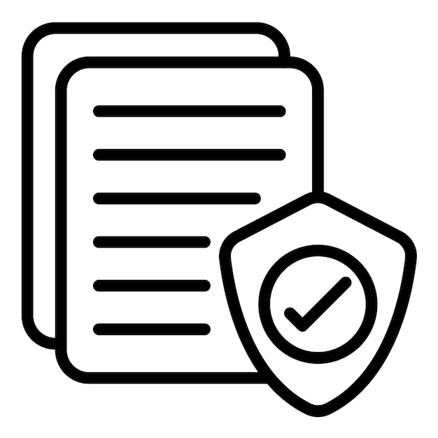 Vector Design Secure Document Icon Style