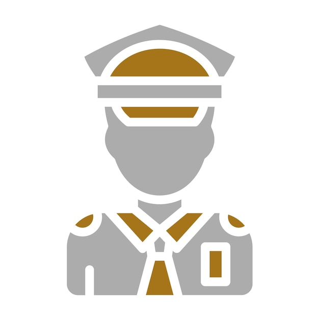 Vector vector design security guard icon style