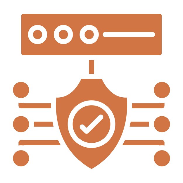 Vector vector design security protocols icon style