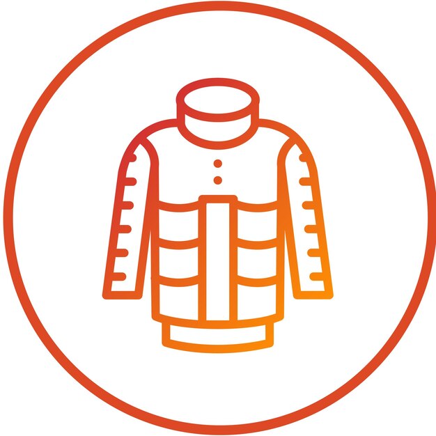 Vector vector design ski jacket icon style