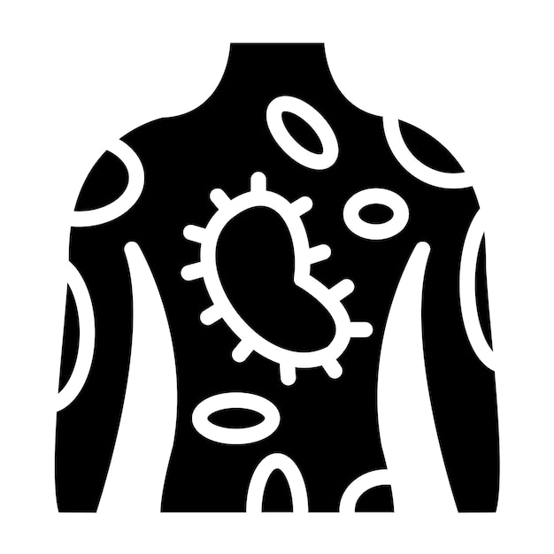 Vector Design Skin Disease Icon Style