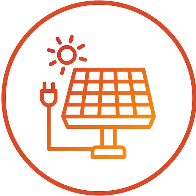 Vector Design Solar Panel Icon Style