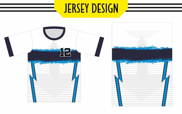 Vector design for sublimation football jersey template