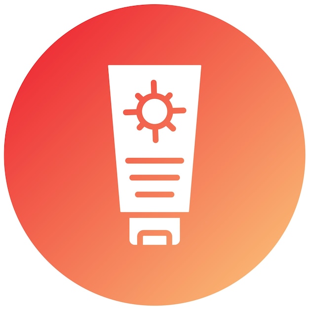 Vector vector design sun cream icon style