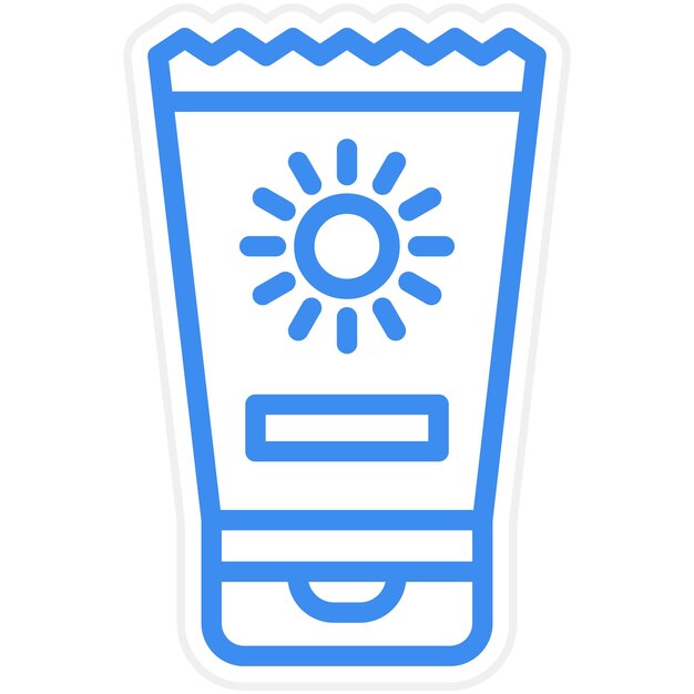 Vector vector design sunscreen icon style