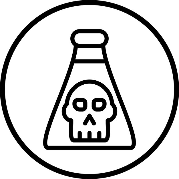 Vector Design Toxic Chemical Icon Style