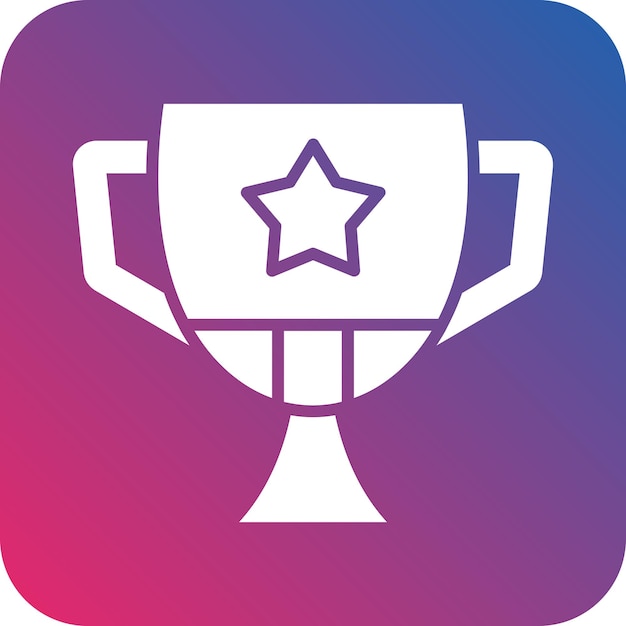 Vector Design Trophy Icon Style