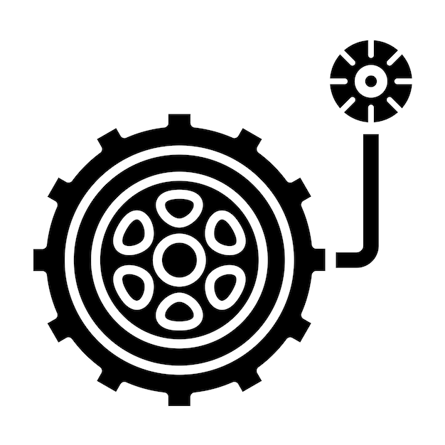 Vector Design Tyre Pressure Icon Style