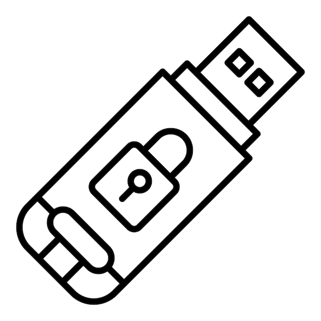 Vector Design Usb Drive Icon Style