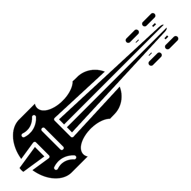 Vector Design Violin Icon Style