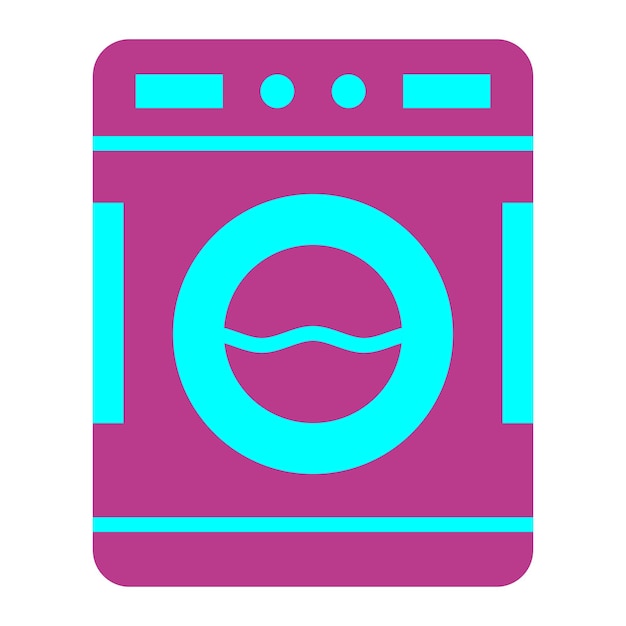 Vector Design Washing Machine Icon Style