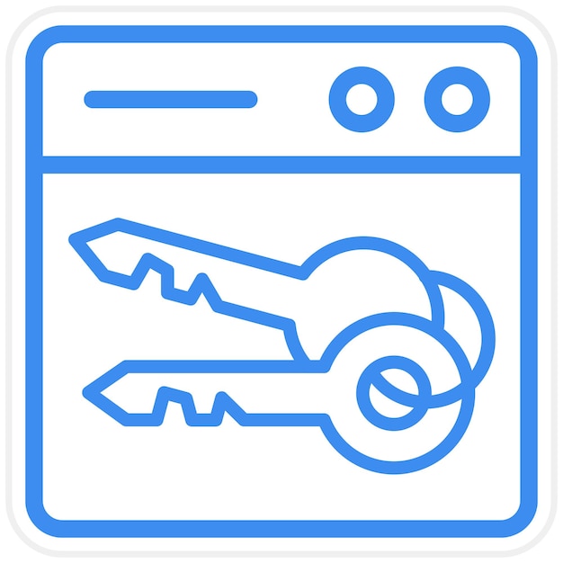 Vector vector design web key icon style