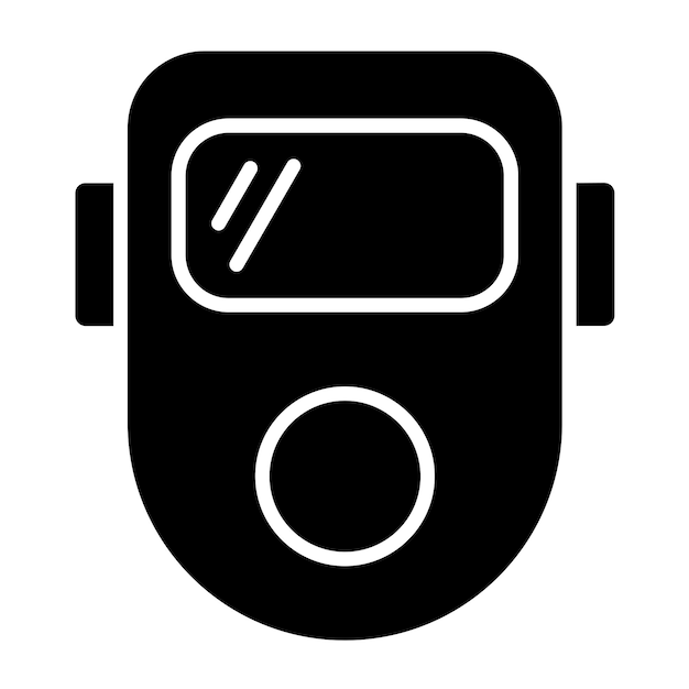 Vector Design Welding Mask Icon Style