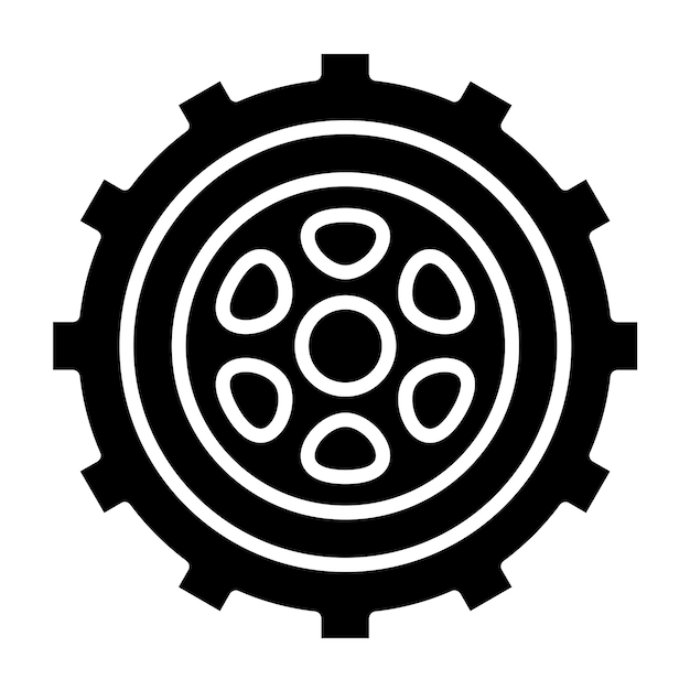 Vector Design Wheel Icon Style